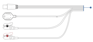 Cable de Monitorización NMT (XT-45025) y 3.5m (XT-45025A)